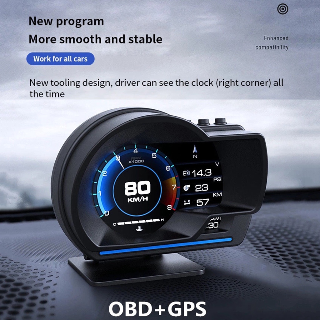 Car Head Up Display P6 Tester HUD+ Computer Windshield Car Dashboard