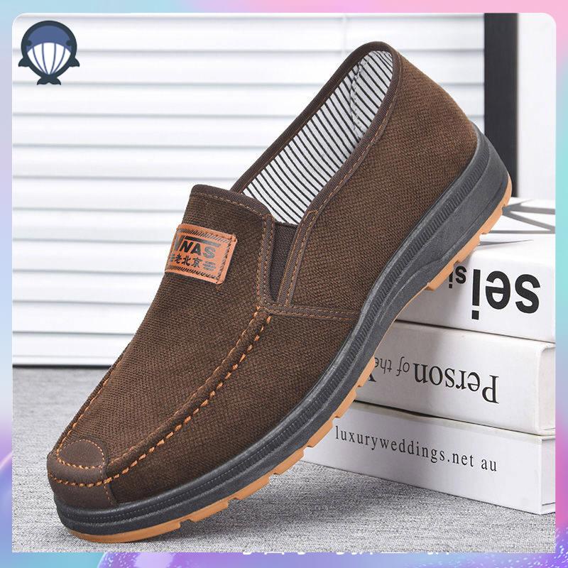 Casual Dad Anti-Slip Comfortable Old Man Canvas Shoes | Shopee Singapore
