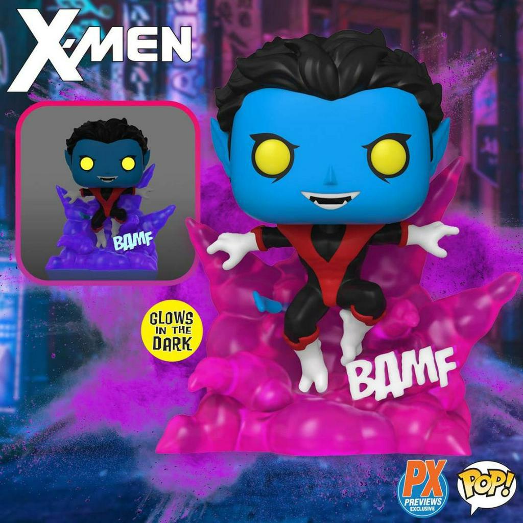 Funko Pop! XMen Deluxe Teleporting Nightcrawler 1124 (GITD) (PX Previews Exclusive) Shopee
