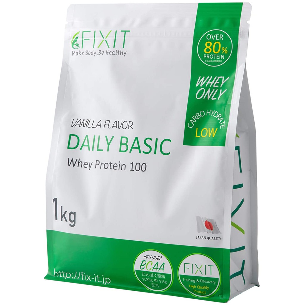 Fix it Whey Protein Daily Basic Made in Japan, with Free Shaker 1kg ...