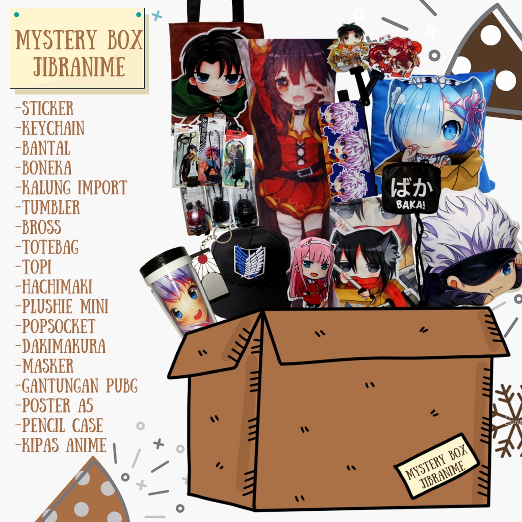 Hampers anime jujutsu kaisen haikyuu spy x family haikyuu kimetsu konosuba  bungo stray dog tokyo revengers attack on titan genshin impact Etc | Shopee  Singapore