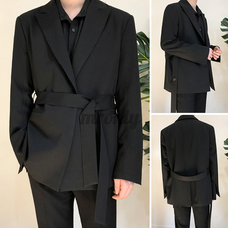 Black blazer hotsell with belt