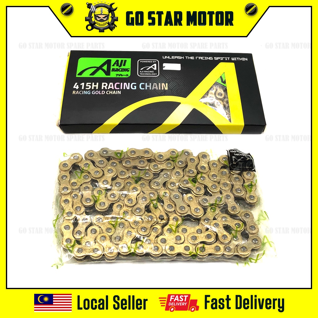 AJI RACING Gold Chain Motorcycle Rantai Motor Sprocket Chain Y15ZR ...