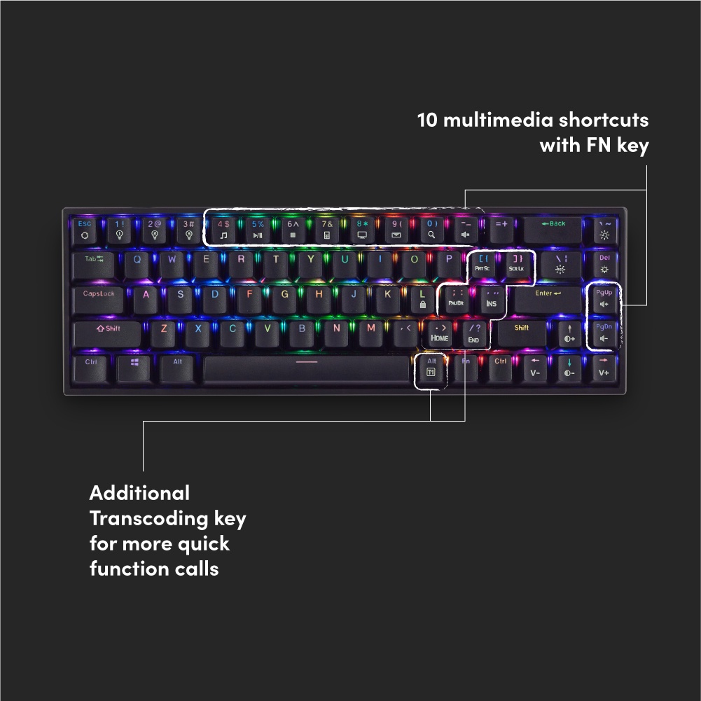 Prolink Desmodus Mechanical Keyboard Full length l Compact design l RGB Backlight - Gambar 3
