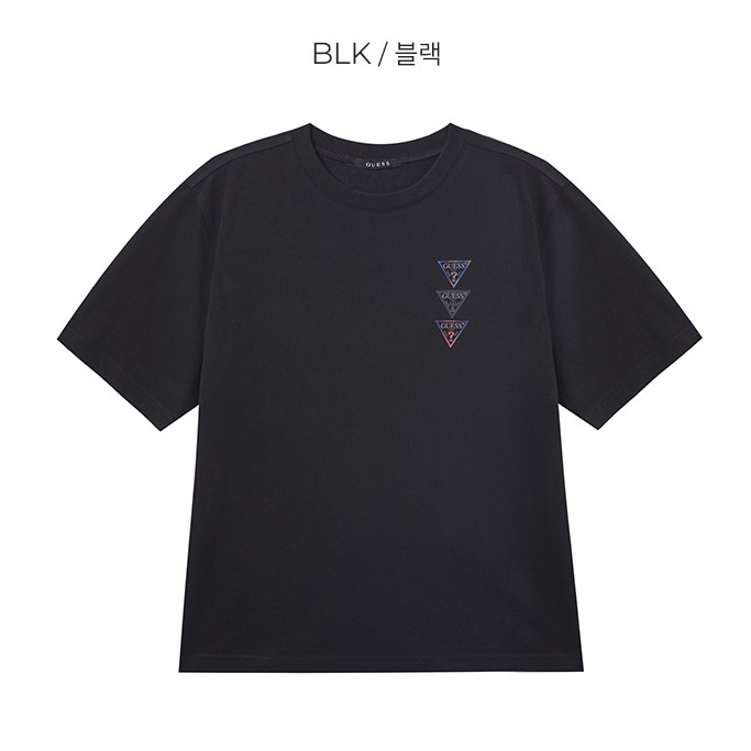 GUESS backing question mark semi overfit short sleeve T shirt Guess short sleeve shirt Guess t shirt Guess korea Guess authentic t shirt 100 authentic guess korea unisex triangular