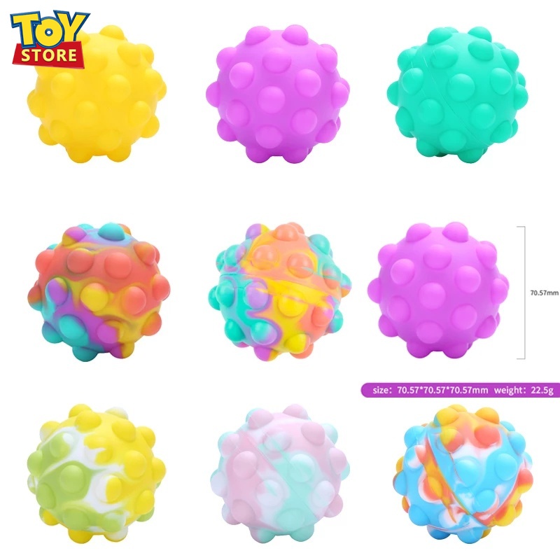 New Pop It 3D Stress Ball Stress Reducer Push Pop Its Bubble