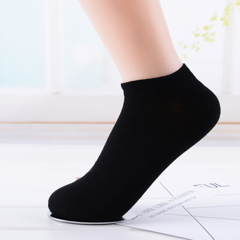 [Ready Stock] Men Women Cotton Ankle Socks Athletic Casual Solid Stripe ...