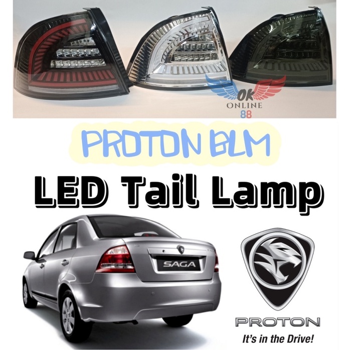 PROTON SAGA BLM 2008 - 2010 Dragon Scale Dynamic LED Tail Lamp ( Smoke ...