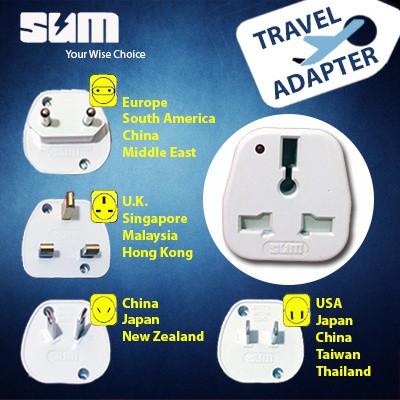 SUM TRAVEL ADAPTER FOR MOST OF THE COUNTRIES!!