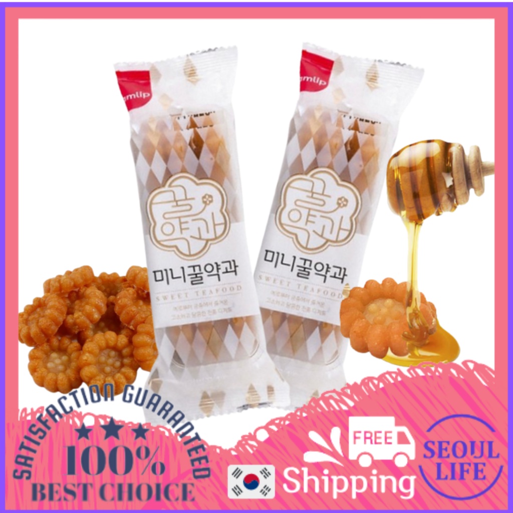 Samlip Mini honey Yakgwa 70g/140g/500g/1kg Korean Traditional Dessert ...