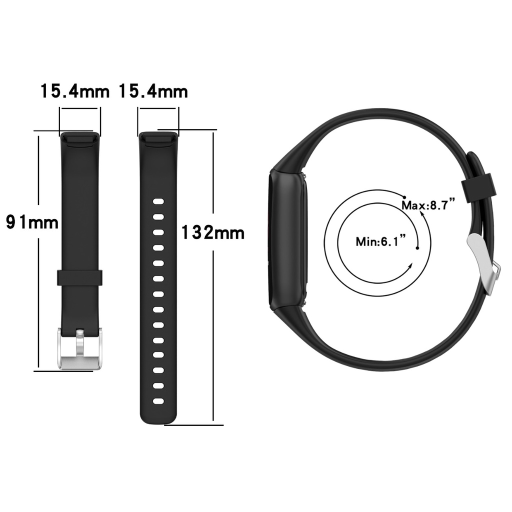 New Silicone Band For Fitbit Luxe Soft Sports Watch Wrist Strap Loop ...