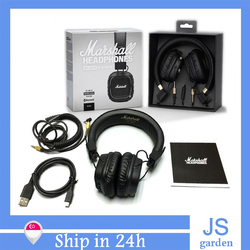 Marshall Major II Over Ear Bluetooth Headphones Wireless Headset