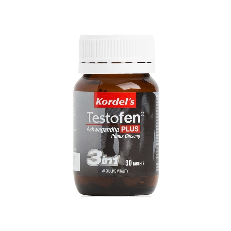 Kordel's Testofen Plus Ashwagandha Panax Ginseng 3 in 1 (30's) | Shopee ...