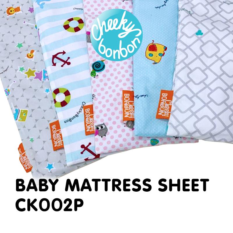 Cheeky Bon Bon Fitted Sheet For Baby Mattress (Up In The Air) | Shopee ...