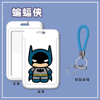 Batman and Robin Heavy Duty Metal Retractable Reel ID Badge Key Card Tag  Holder with Belt Clip