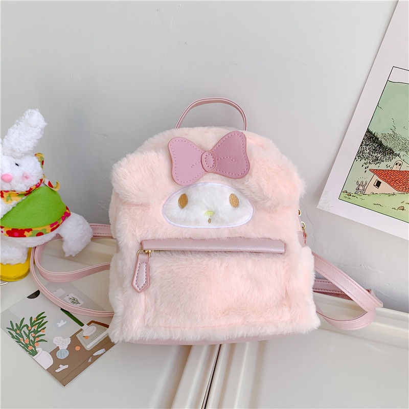 Kawaii Cinnamoroll My Melody Plush Backpack Kawaii Sanrio Cute Bag ...