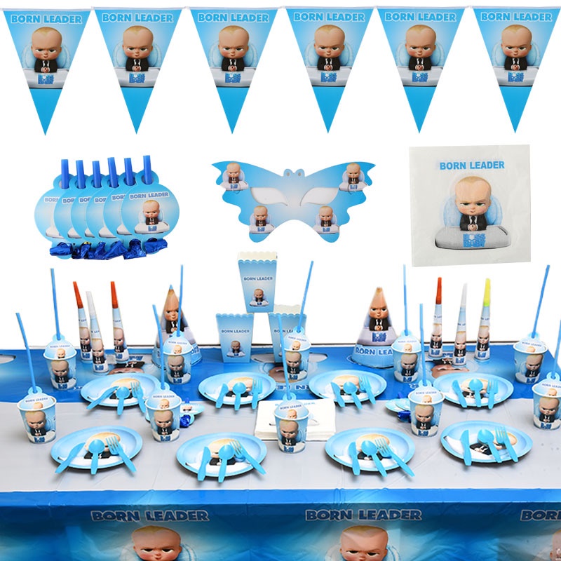 BABY BOSS Themed Party Tableware ~ Kids Birthday Party Decoration ...