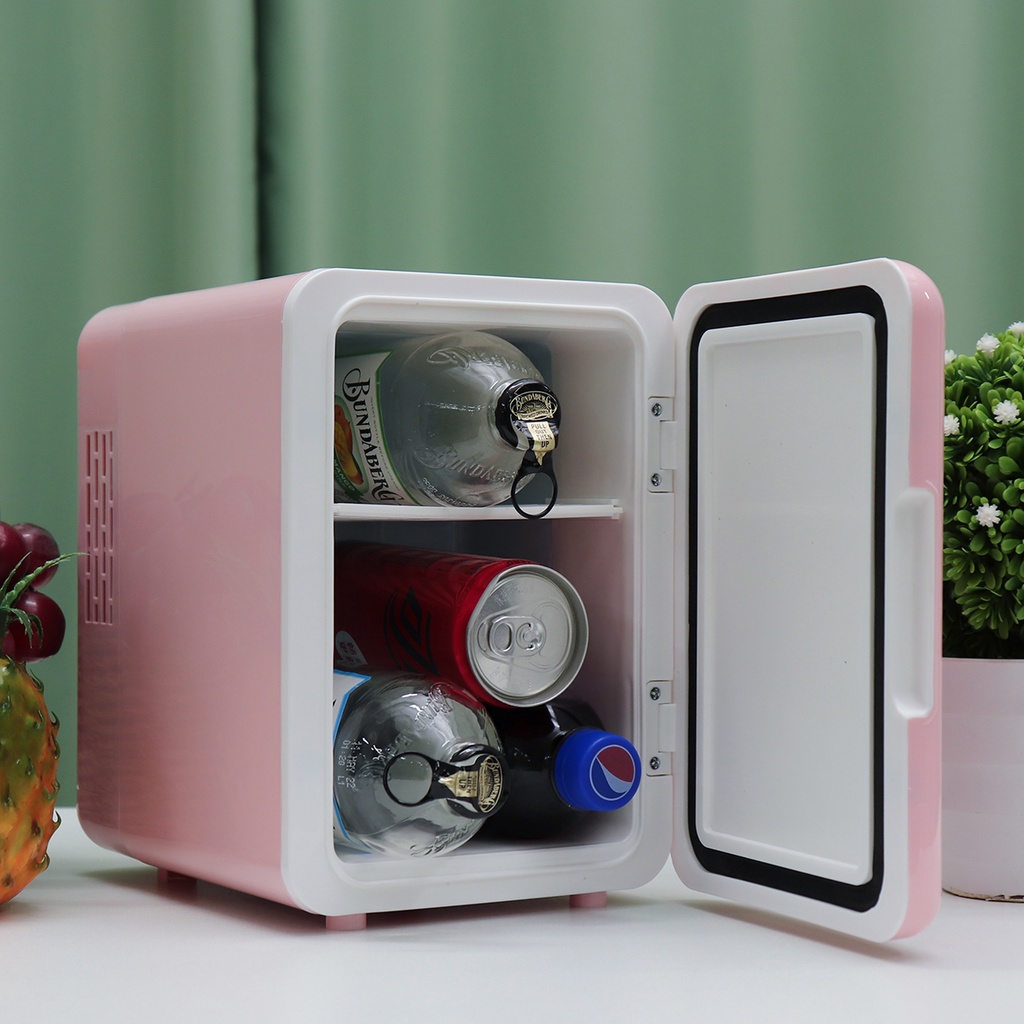 Mini Car Fridge Travel Refrigerator Portable Powered Cool Heat Cooler
