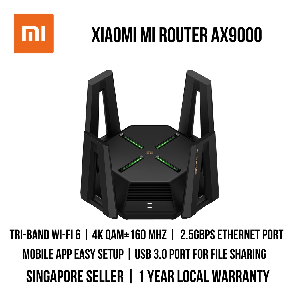 Xiaomi MI Router - AX Series - AX3000 / AX6000 / AX9000 | Shopee Singapore