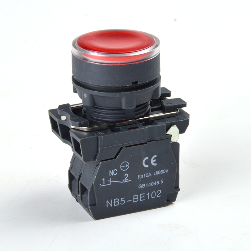 22MM waterproof illuminated push button switch momentary switch with ...