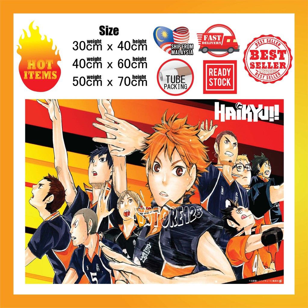 Haikyuu!! Shoyo Hinata & Tobio Kageyama Decorative Painting - Xing Kong Studio [In-Stock]