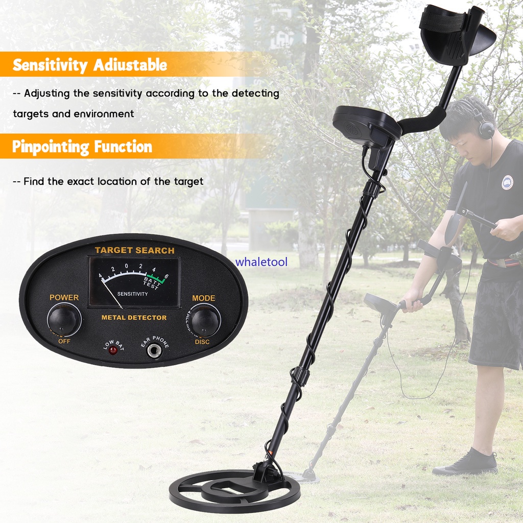 GT6100 Waterproof Underground Metal Detector All Metal Mode Jewelry