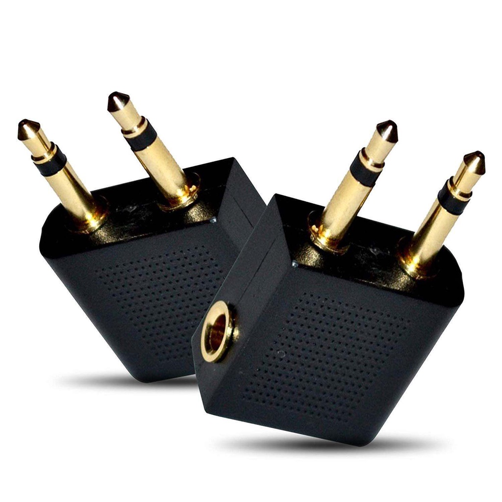 2Pieces Gold Plated Airplane Flight Headphone Adapters |This Airline ...