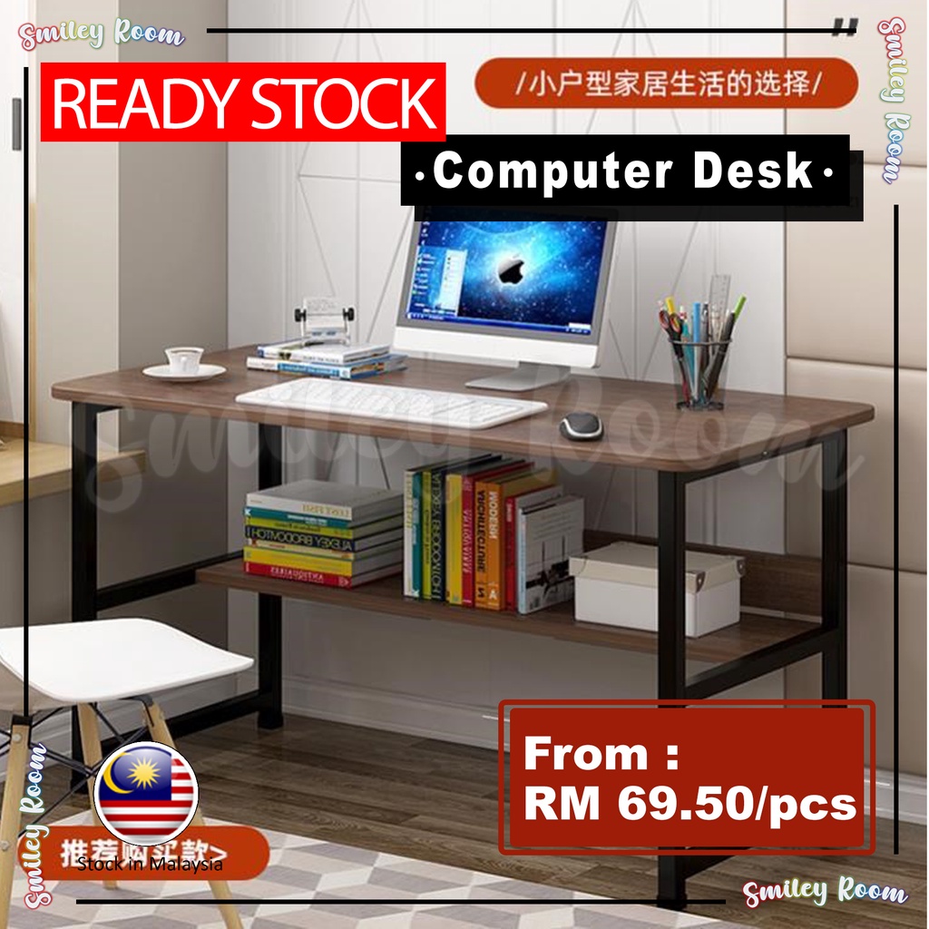 Student Study Desk / Office Table / Computer Table 书架办公桌/电脑桌 Meja ...