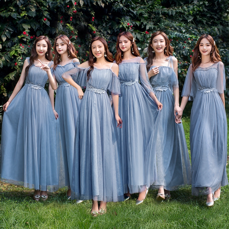 Women Elegant Bridesmaid Dress Gown Wedding PartyDinner Evening Maxi Dresses 135cm Shopee Singapore