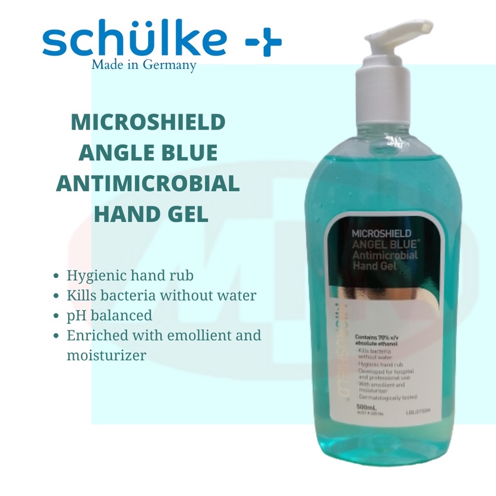 Microshield Angel Blue Antimicrobial Hand Gel 500ml Shopee Singapore