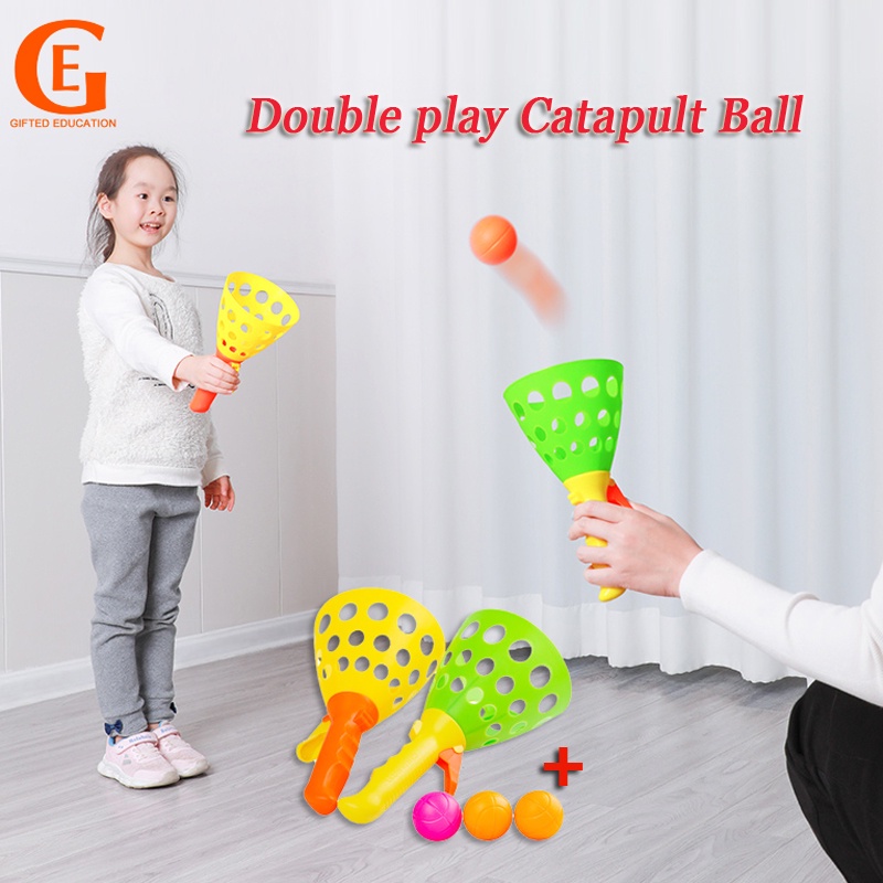 Kids Throw and Catch Ball Game Catapult Launch Ball Toy Parent-Child Interactive Children Outdoor Sports Toys