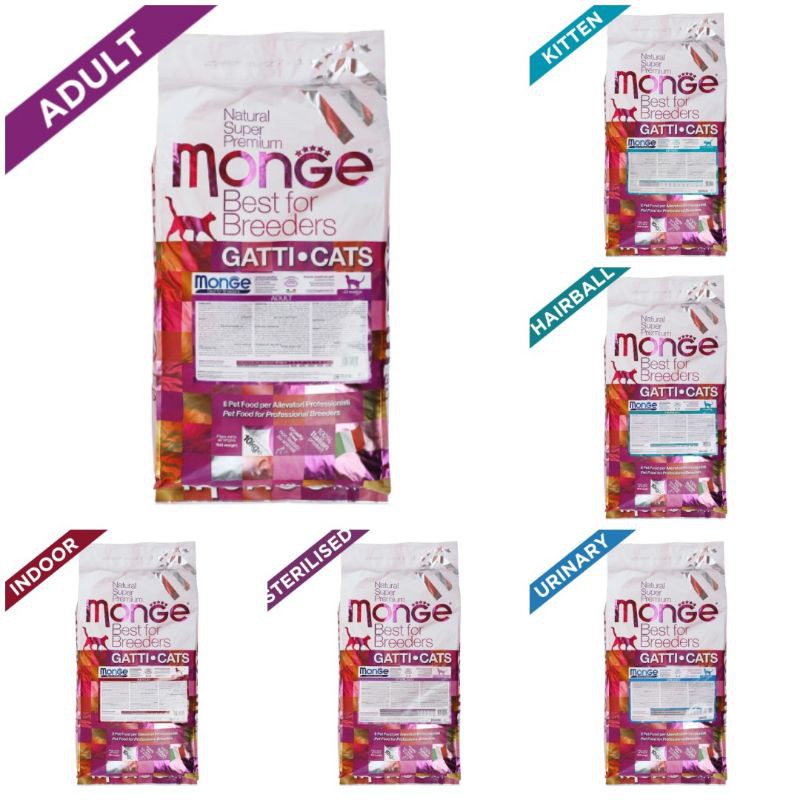 [Promo] Monge Natural Super Premium Cat Dry Food 10kg Shopee Singapore