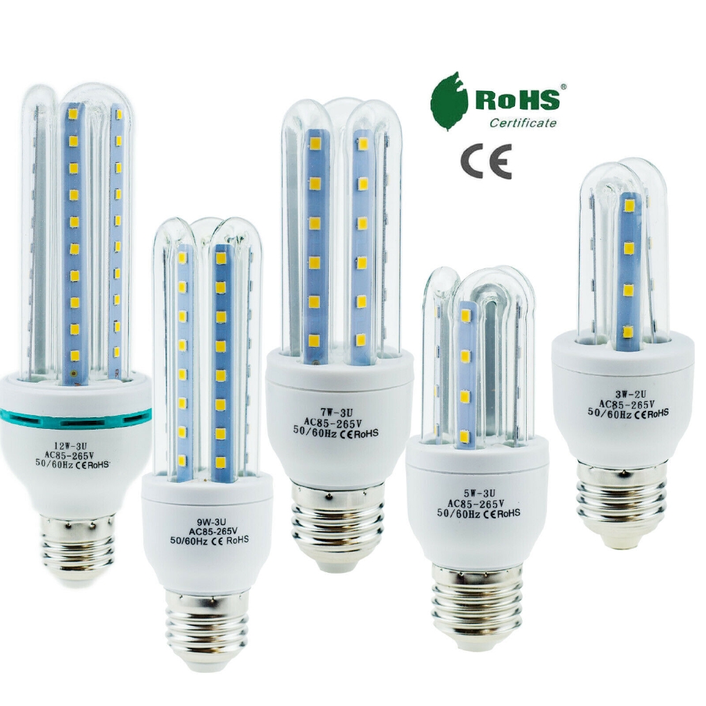 LED Corn Bulb E27 3W 5W 7W 9W 12W 85-265V White Light Lamp Energy ...