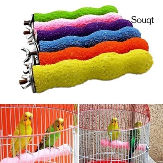 4 Pcs Parrot Chewing Toys Bird Beak Grinding Stone Toys with Bells for  Parakeet Conure Cockatiel Hamster