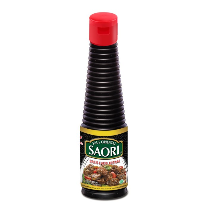 Saori Saus Lada Hitam Botol 133Ml