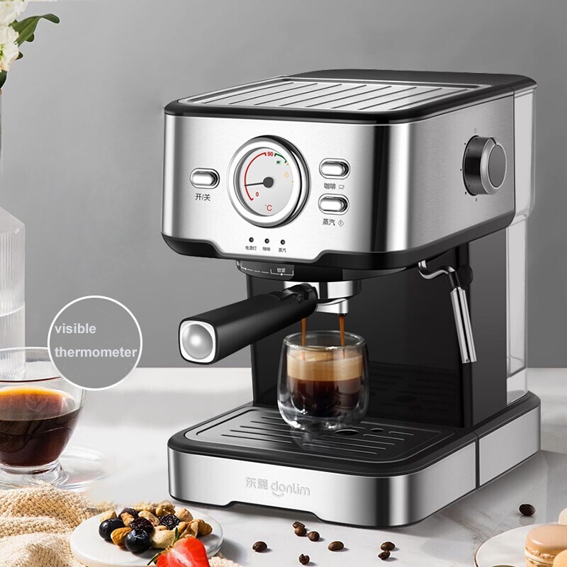 illy coffee machine Electric Espresso Italian Coffee Maker Machine with Grinder Milk Frother Commercial Cappuccino Porta