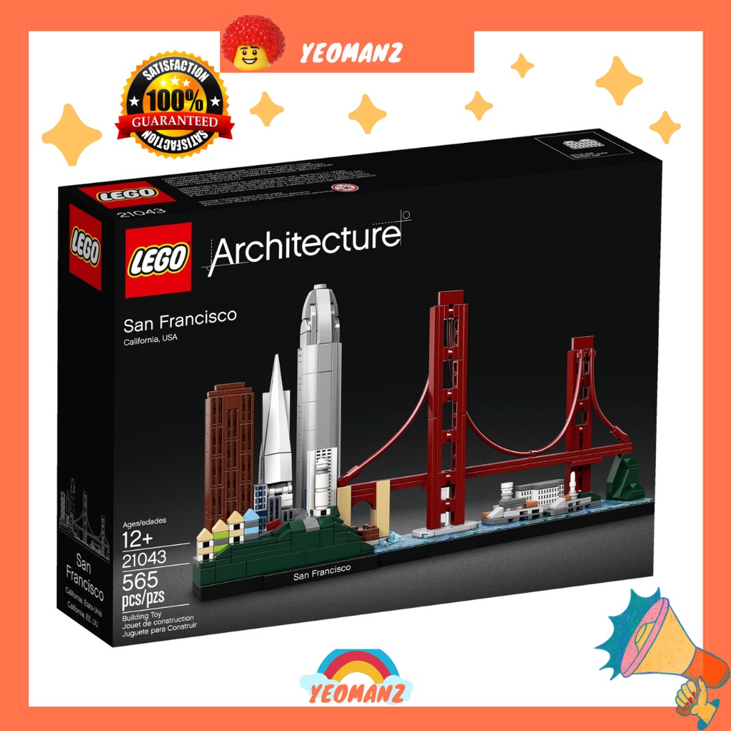 Lego Architecture 21043 San Francisco Retired Product Shopee Singapore