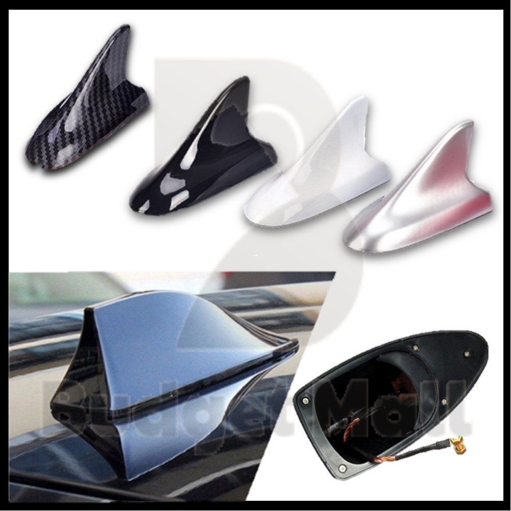 New Car Shark Fin Antenna Automobile Universal FM AM Radio Signal Aerials Roof Antenna Universal Car Hybrid Aero Shark Shopee Singapore
