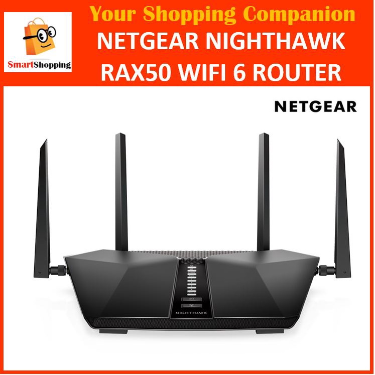 Netgear Nighthawk Wi-Fi 6 Router (RAX50) , AX5400 Wireless Speed (up to ...