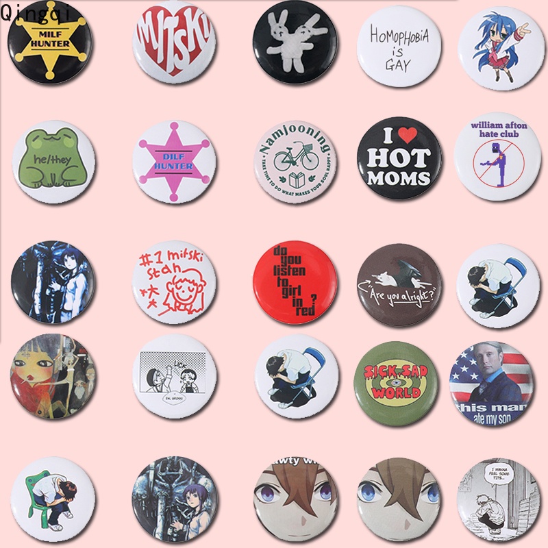 Lot De 5 Badges Pins Hunter X Hunter - Alliage - Environ 58 Mm - Pour Sac à Dos, Vêtements, Décoration