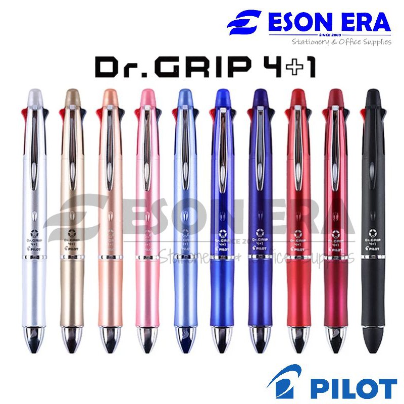 Pilot Dr.Grip 4+1 0.5mm/0.7mm Ballpoint MultiPen+Mechanical Pencil (0 ...