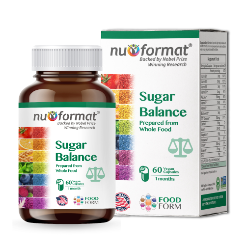 NUFORMAT Sugar Balance Multivitamins & Minerals Blood Glucose Vegan