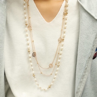 Shop Pearl Necklace Long Layer with great discounts and prices online - Sep  2023