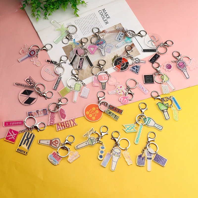 Kpop hot sale keychains diy