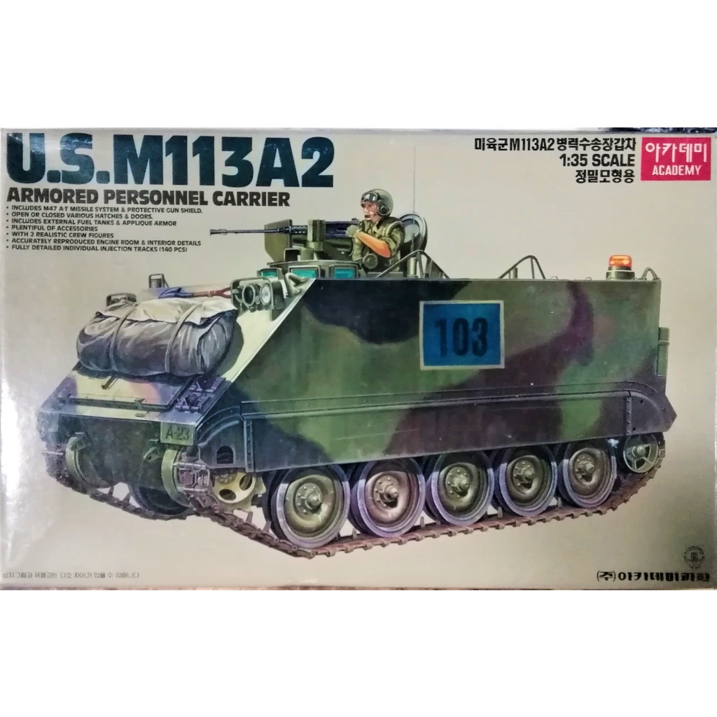 Academy/Minicraft Nr. Tank Model. 1354 US Army M113-A2 Armored ...