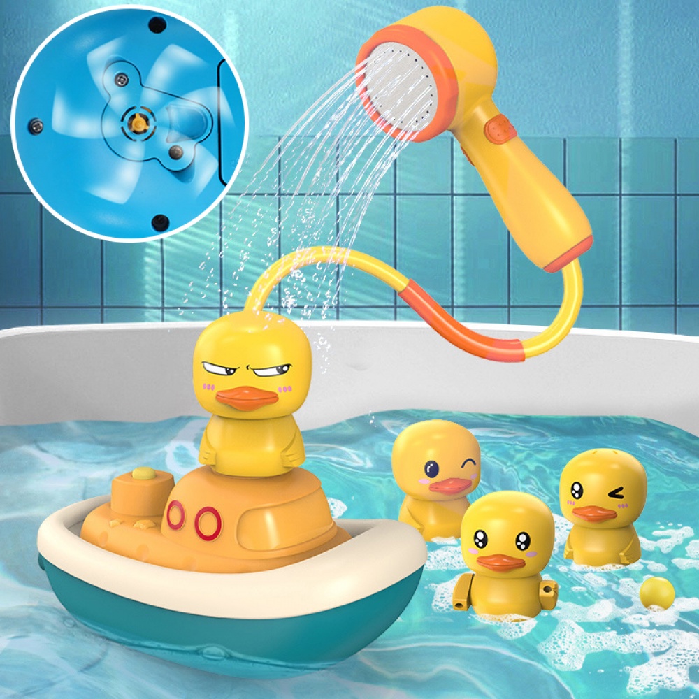 Baby Shower Toys, Cute Electric Duck Water Pump, Electric Water Spray ...