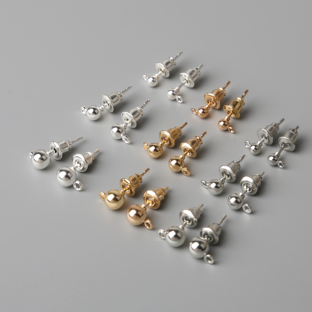 Gold hot sale earring findings