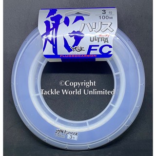 YGK Ultra FC (Fluorocarbon ) Shock Leader Line - 100m #3 #4 #5 #7 #8 #10  #12 #14