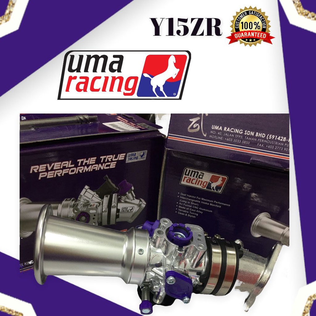 Uma Racing Throttle Body Kit Yamaha Y15zr 32mm 34mm 36mm Shopee Singapore 0740