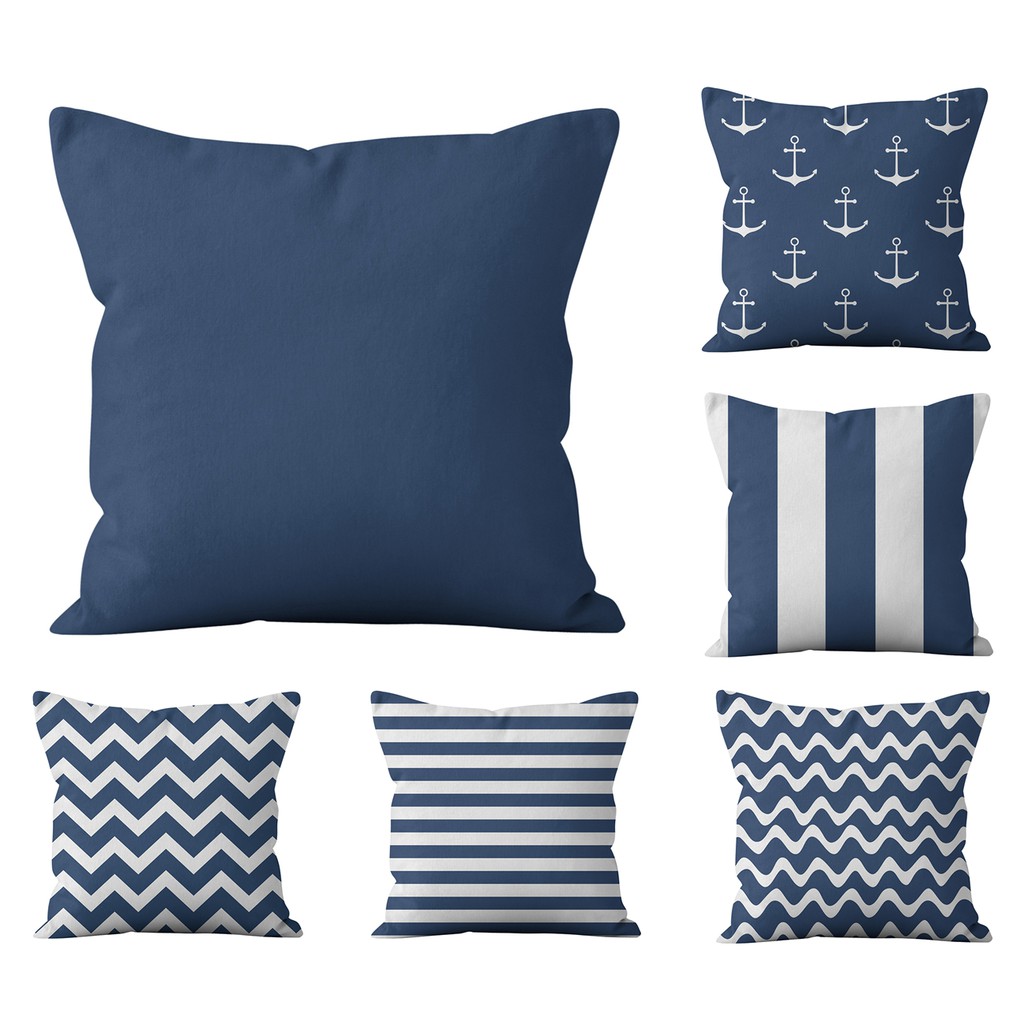 40 40 45 45 50 50 60 60 Navy blue cushion pillow cover sofa Geometric cushion pillow case.Home Decoration pillow cover